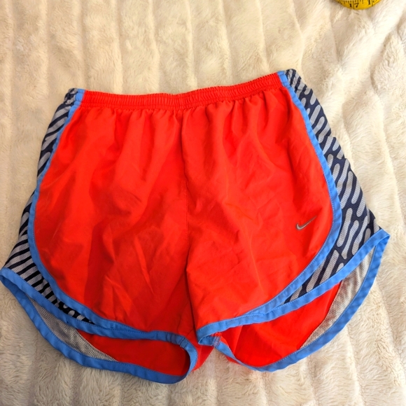 Nike Women's‎ Dri-Fit Lined Running Shorts Drawstring Multicolored Size Small - Picture 1 of 7